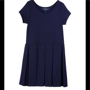 Polo Ralph Lauren Girls Navy Dress, Size M NWT